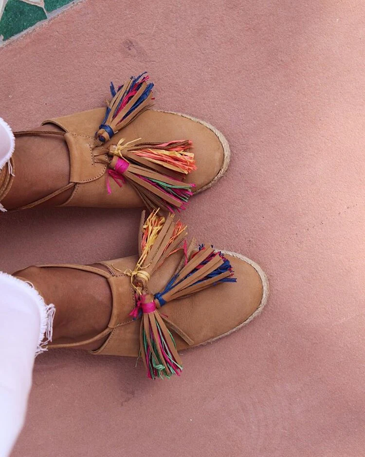 Entrudo | Espadrilles Baçal Raffia camel - Image 3