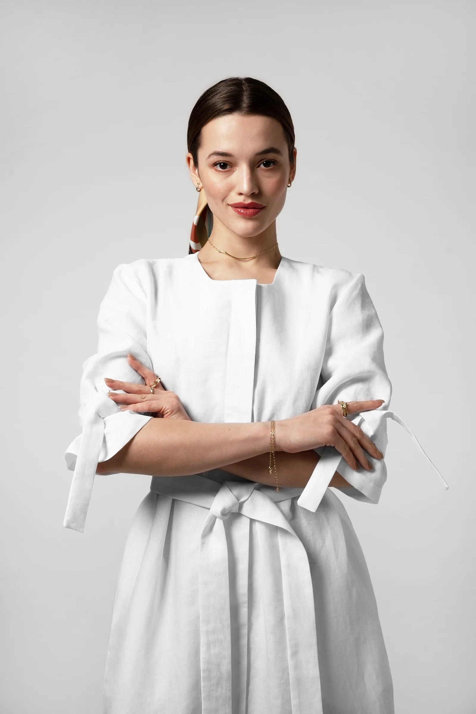 PBG studio | Belted Linen Midi dress - Image 41