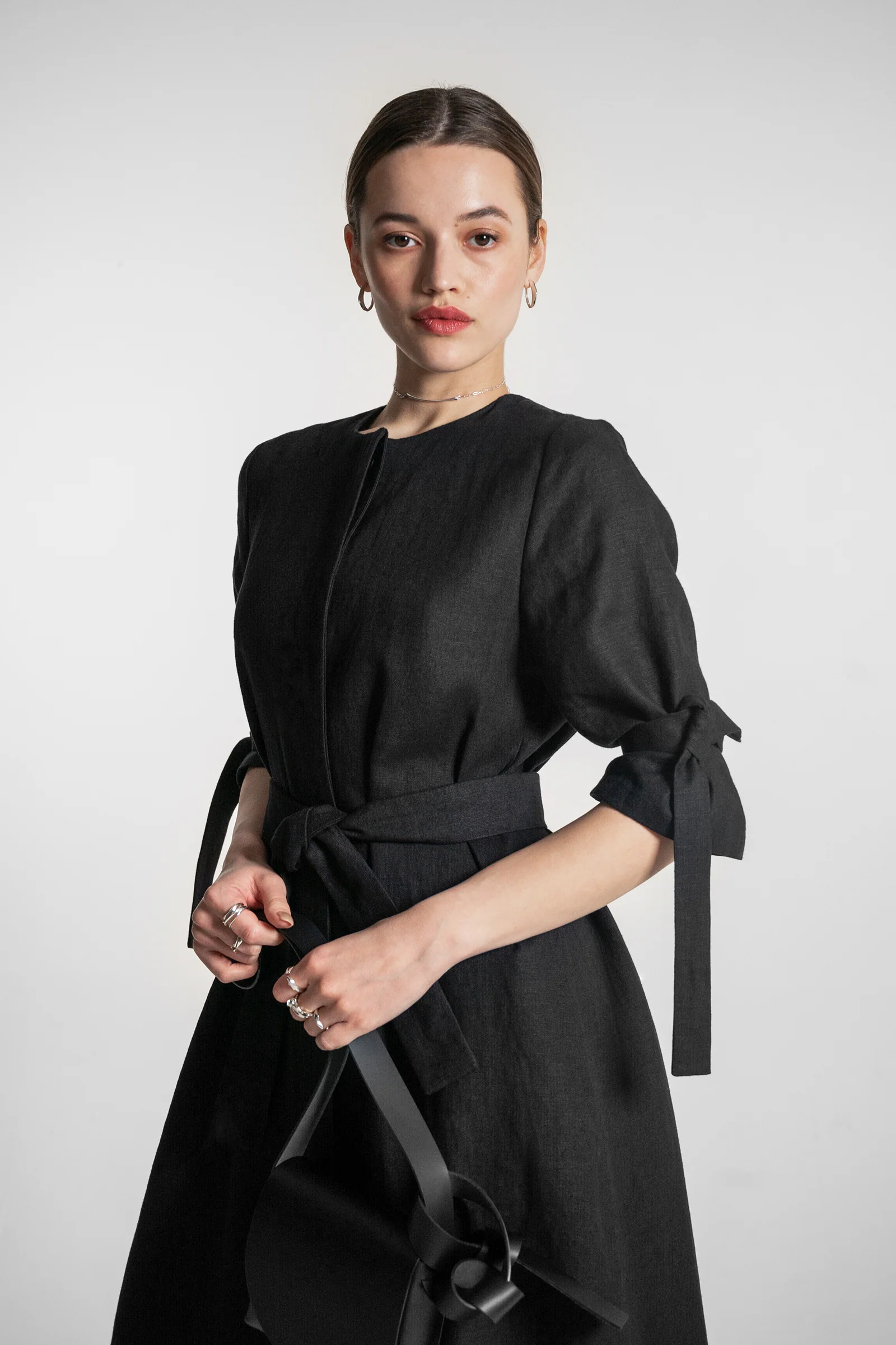 PBG studio | Belted Linen Midi dress - Image 8