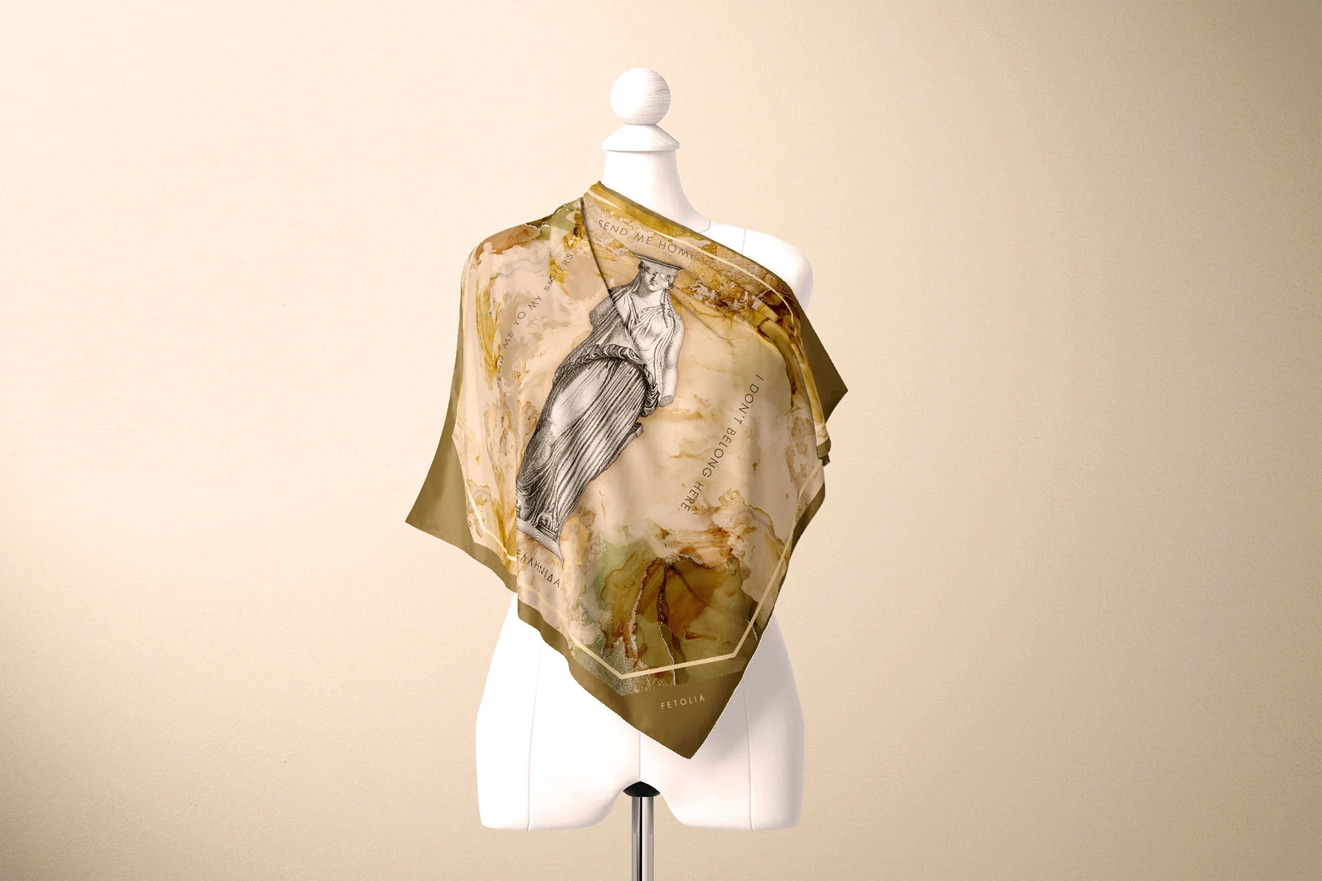 Fetolia | Caryatid – Beige Scarf - Image 5