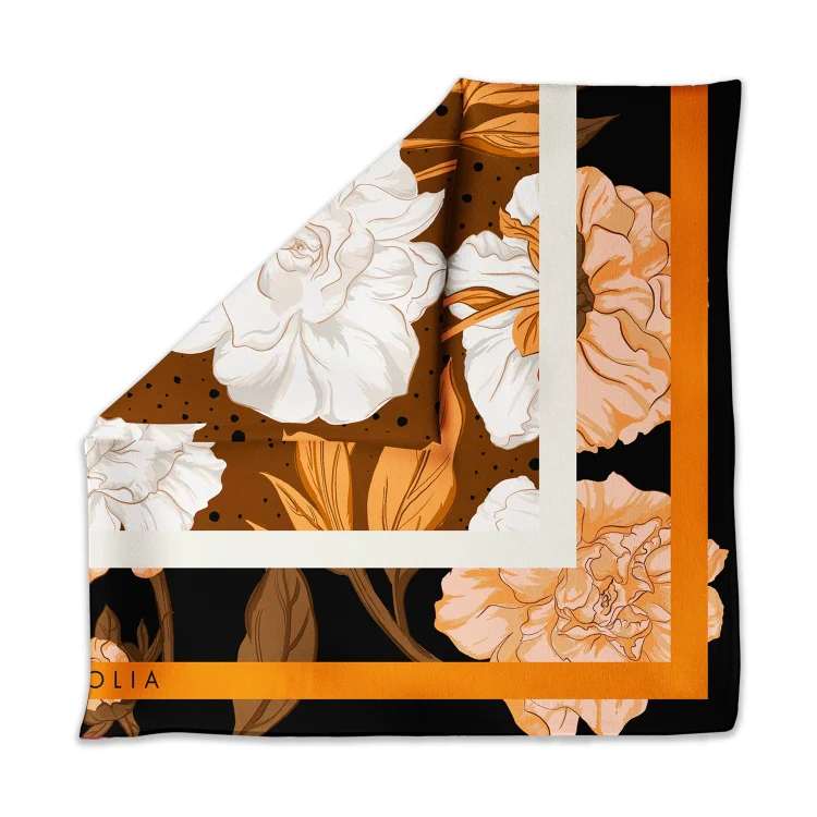 Fetolia | Paeonia – Brown Scarf - Image 4