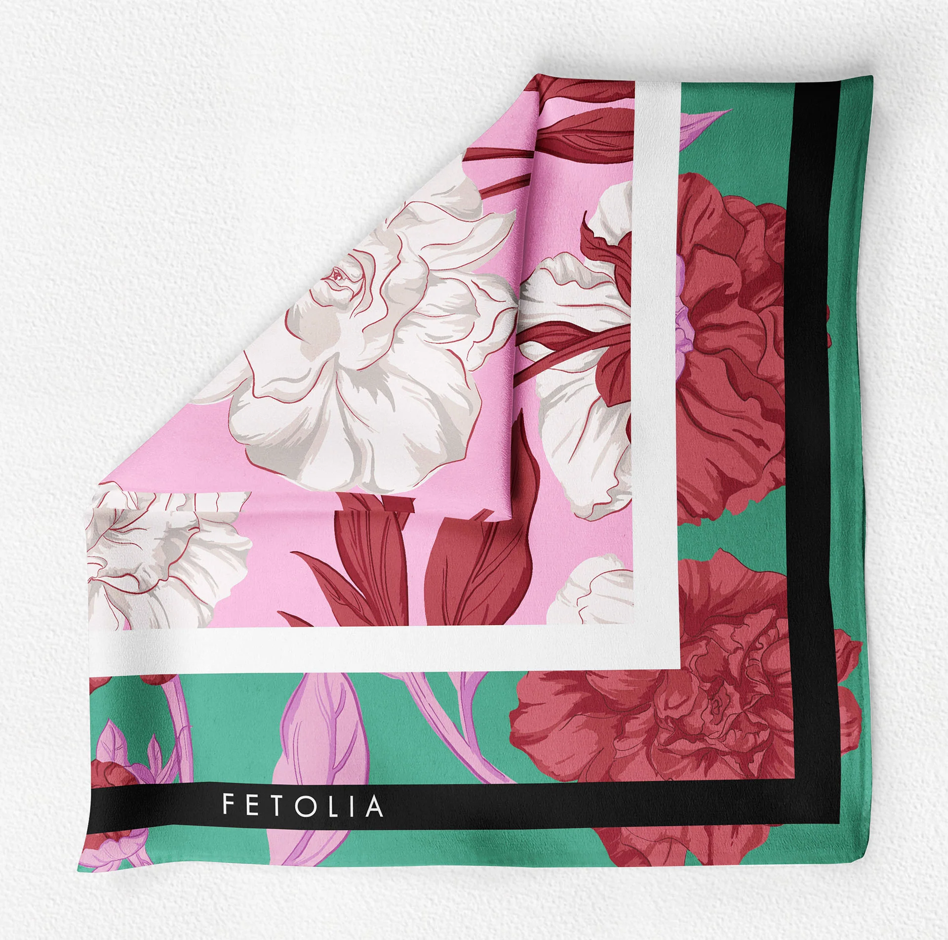 Fetolia | Paeonia – Sea Green Scarf - Image 3