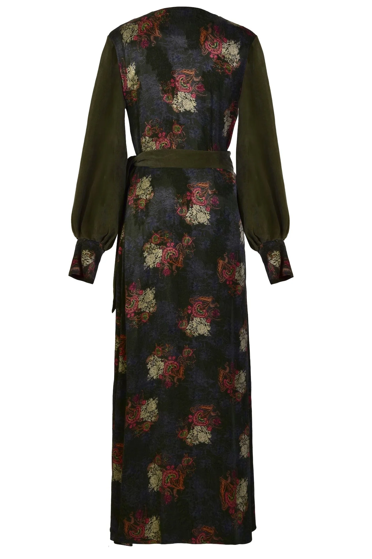 Sarvin | Verdant Long Sleeve Wrap Dress - Image 6
