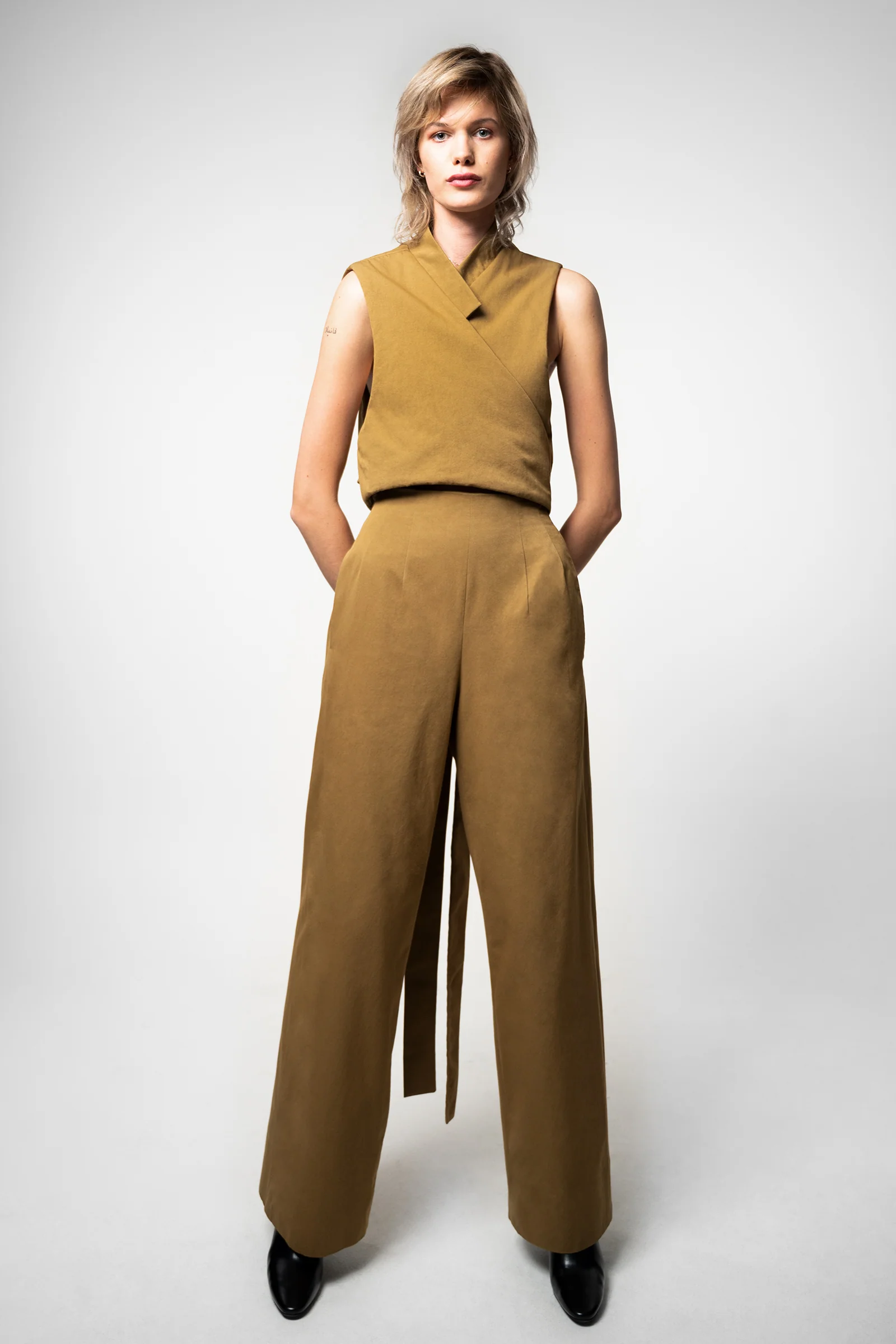PBG studio | Wide Leg Cotton Trousers - Image 8