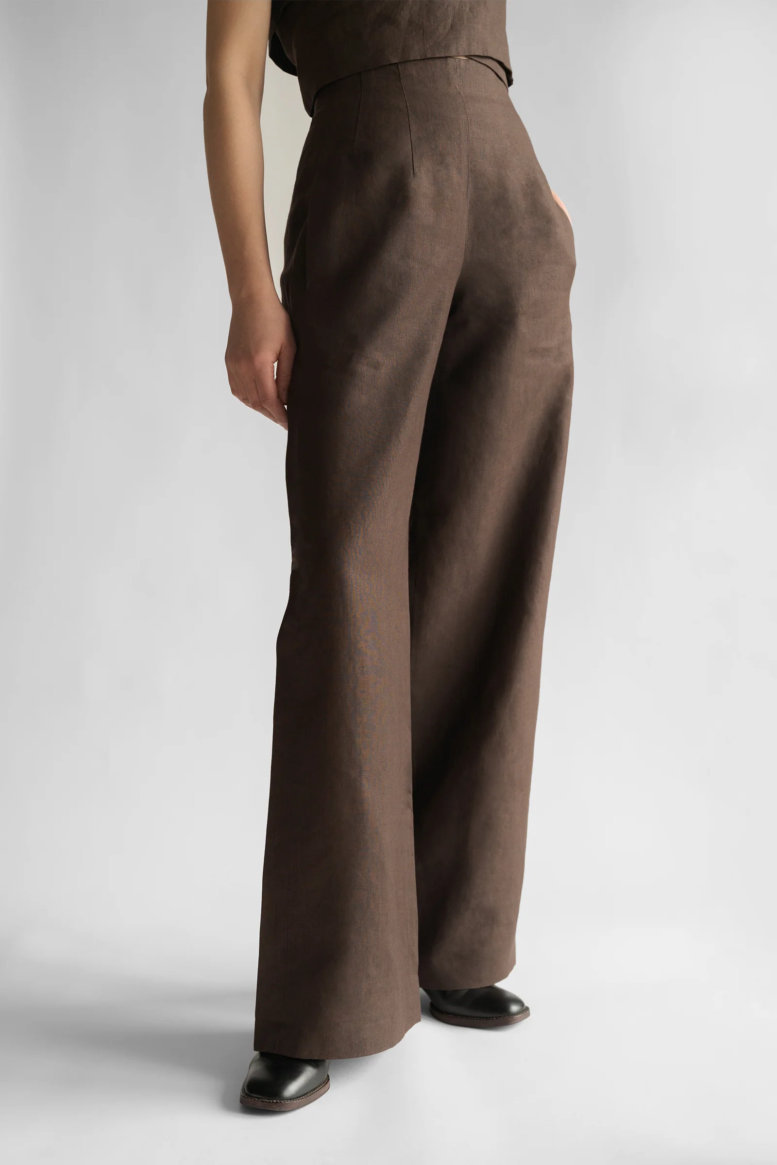 PBG studio | Wide Leg Linen Trousers - Image 77